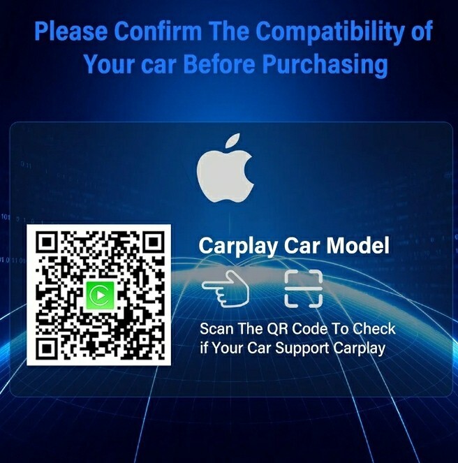 Wireless CarPlay / Android Auto Adapter Dongle for iPhone IOS 10+ & Android 11+