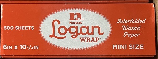 Norpak Logan Wrap Mini Size 6" x 10 3/4" Interfolded Waxed Paper 6000 Sheets