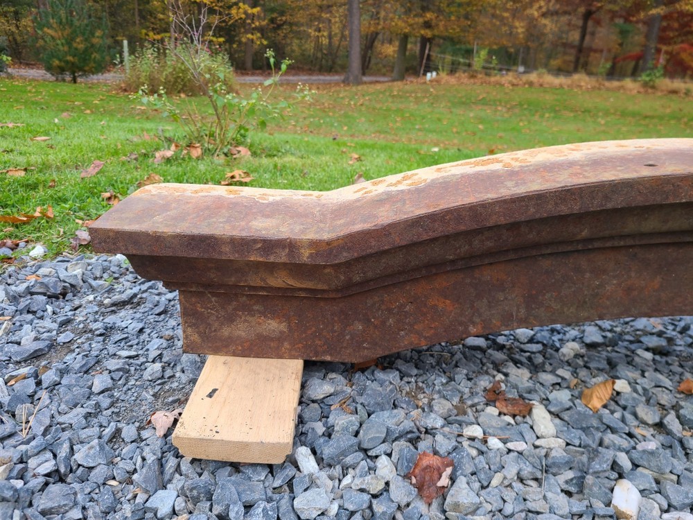 Architectural Salvage Window Door Pediment Lintel Cast Iron Mantle RePurpose
