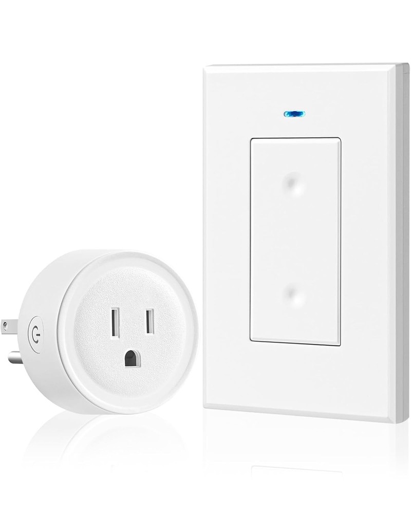 Remote Control Outlet Switch, Wireless Light Switch, 100ft RF Range