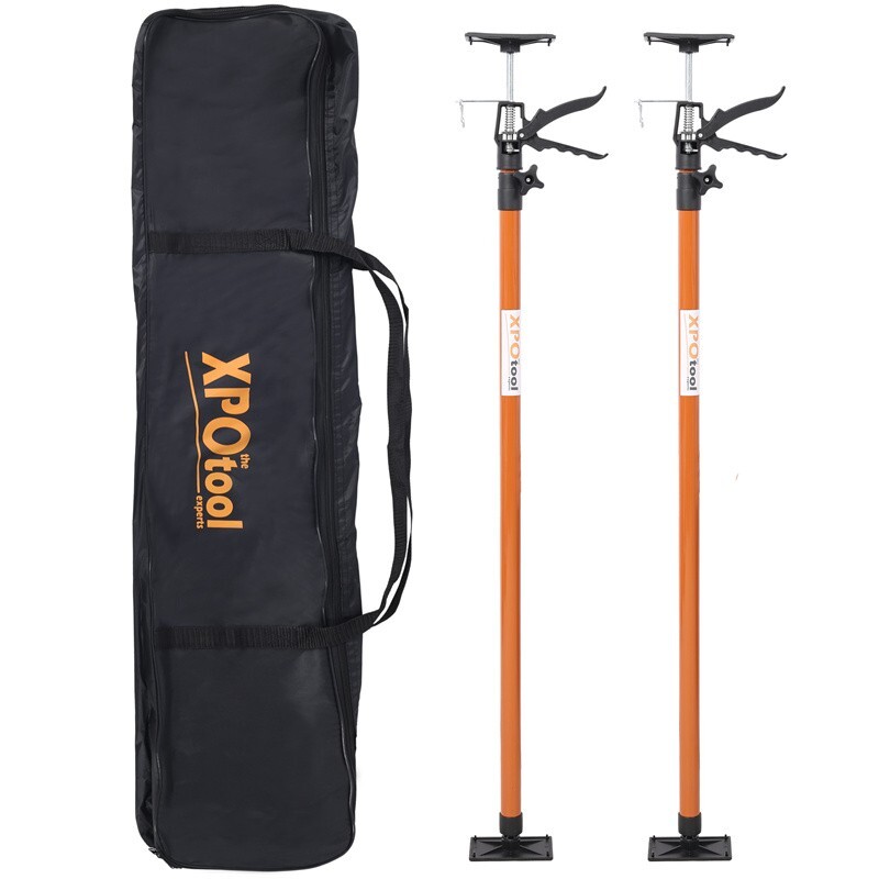 2Pack Drywall Support Pole Steel Telescopic 3rd Hand Support System w/carry bag