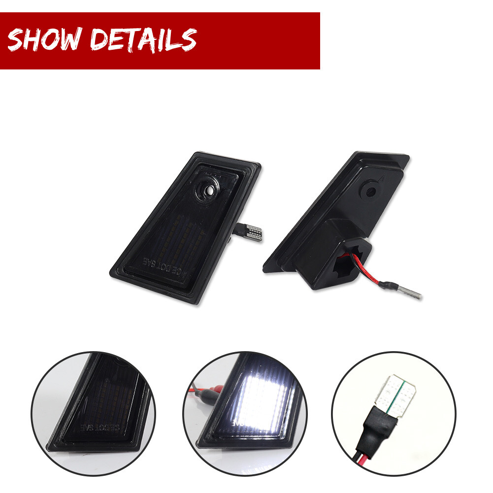 Smoke White LED License Plate Lights for 79-88 NEW Monte Carlo Monte Carlo SS LS