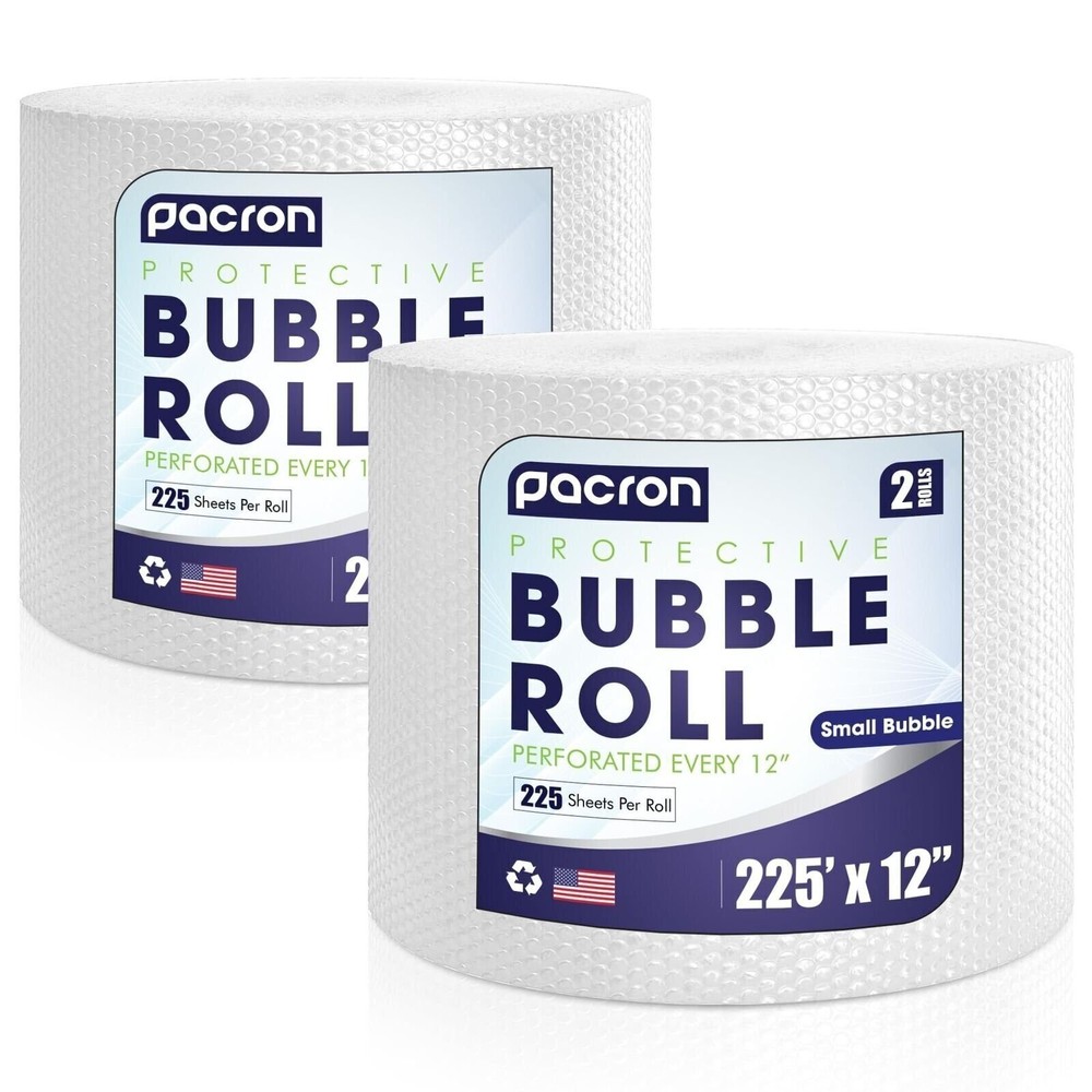 Clear Bubble Wrap Roll 12" Wide Packing Cushioning Multi Size