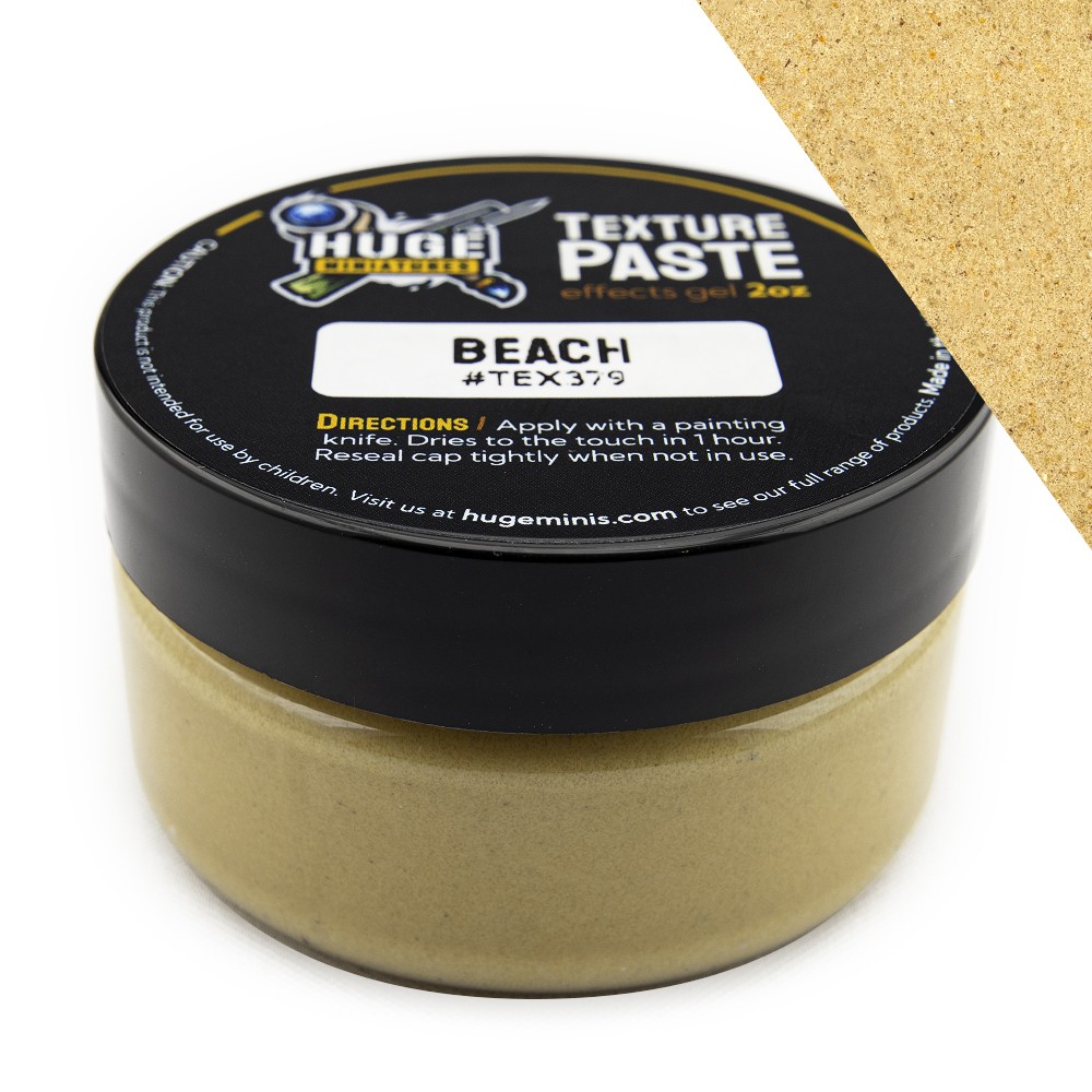 Huge Miniatures Texture Paste, Beach Model Basing – 2oz Resealable Jar