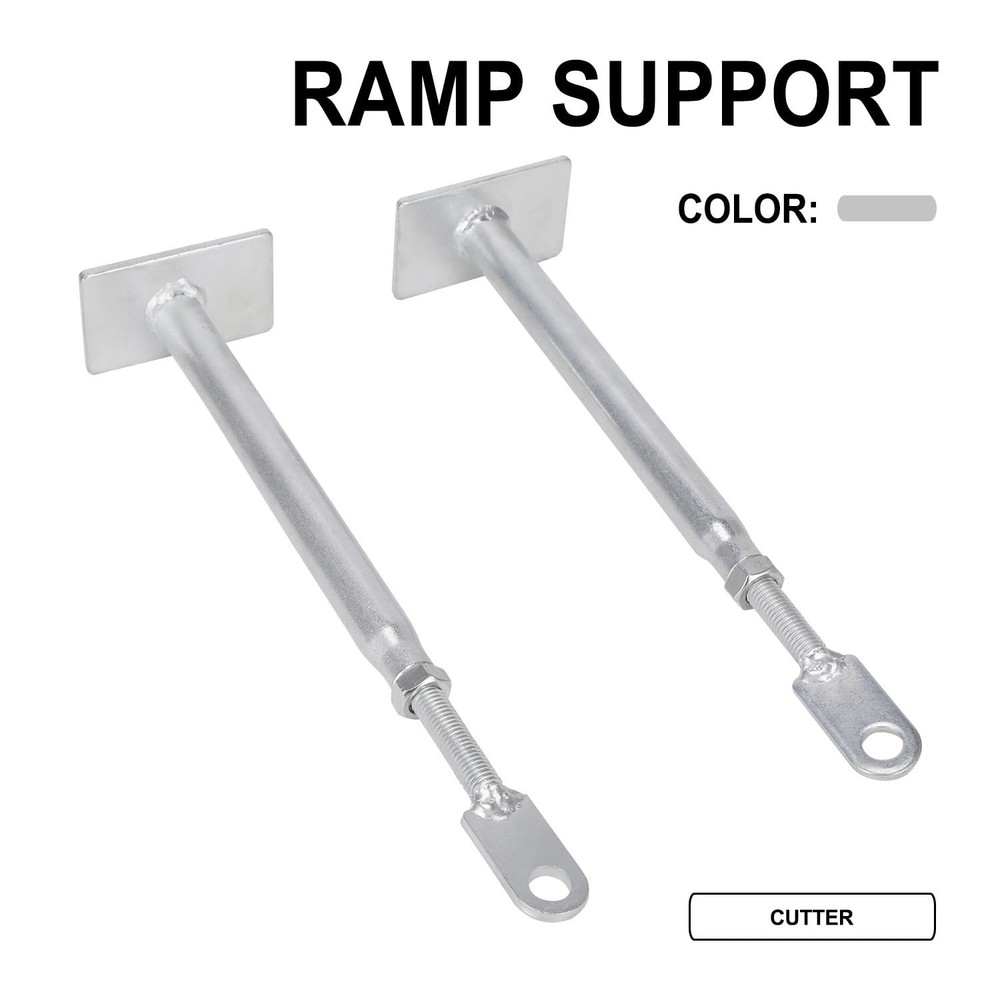 Loading Ramp Support Legs,1 Pair Adjustable Ramp Support Bracket for Loading ...