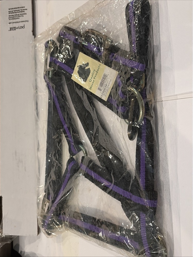 Purple Black Horse Halter