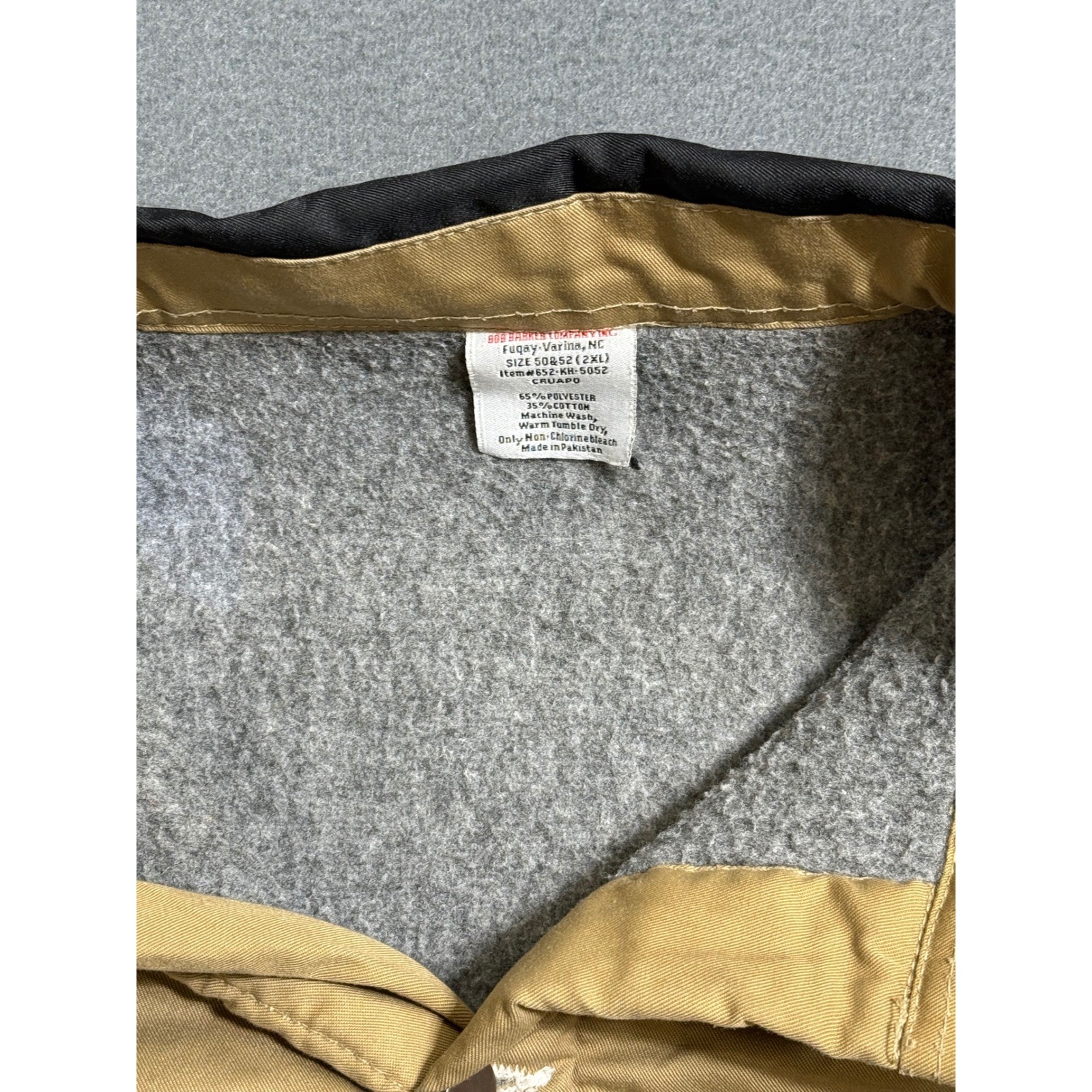 Bob Barker Prison Jacket Mens 2XL Brown Button Blanket Lined Work Barn Chore