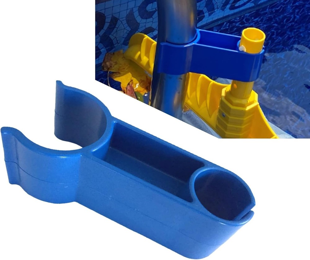 Multi-Purpose Leaf Net Skimmer Clip for 1.9" Ladder – Keep Your Pool Pristine