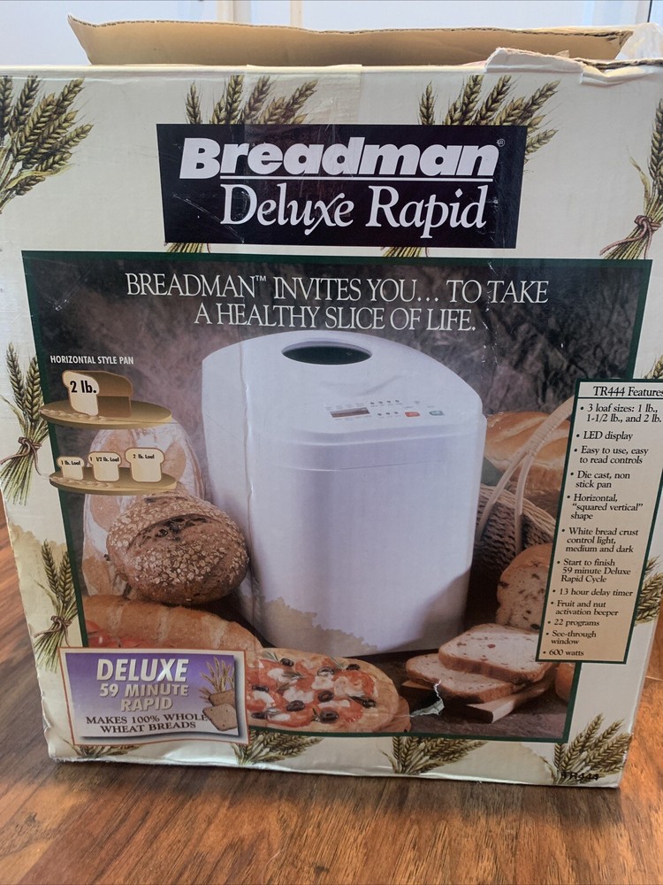 BREADMAN TR444 Deluxe Rapid Automatic Breadmaker Machine Bread Maker Sealed Item