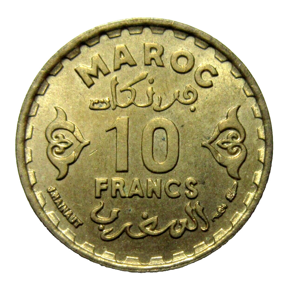 MOROCCO. 10 FRANCS, 1951.