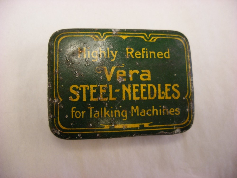 Phonograph Gramophone Needle Tin - Vera - Empty