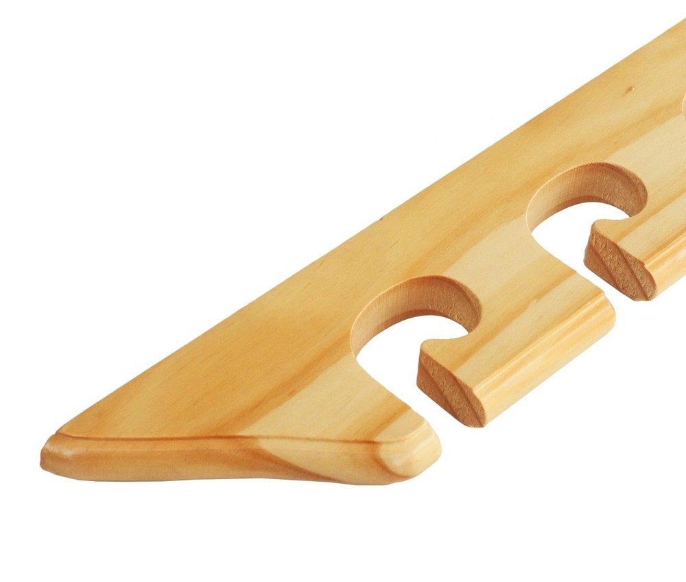Solid Pine Fishing Rod Rack for Wall and Ceiling Storage (Vertical)
