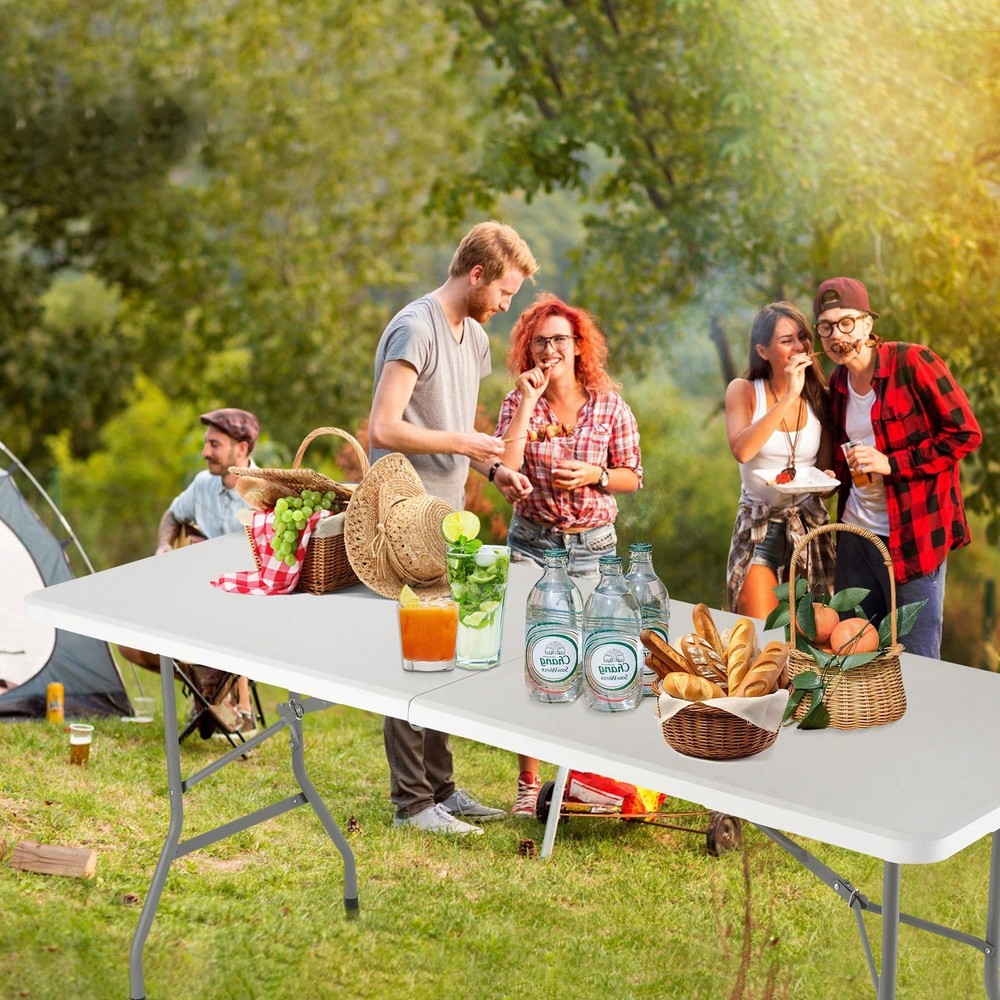 4FT Plastic Folding Table, Shooting Table, HDPE Portable Picnic Table-FGQA