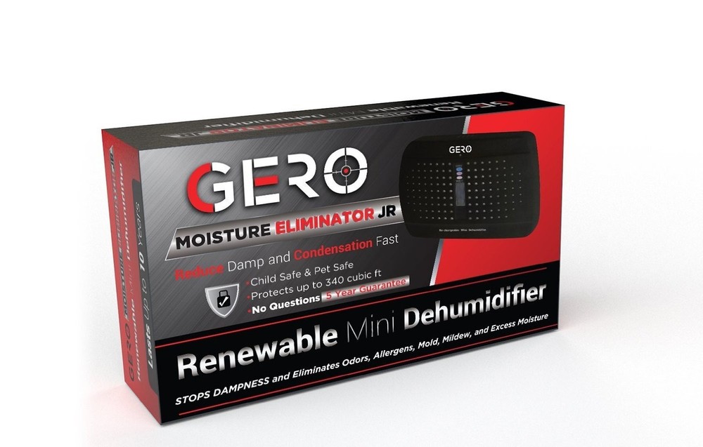 GERO Mini Dehumidifier - Rechargeable Renewable Air Eliminator