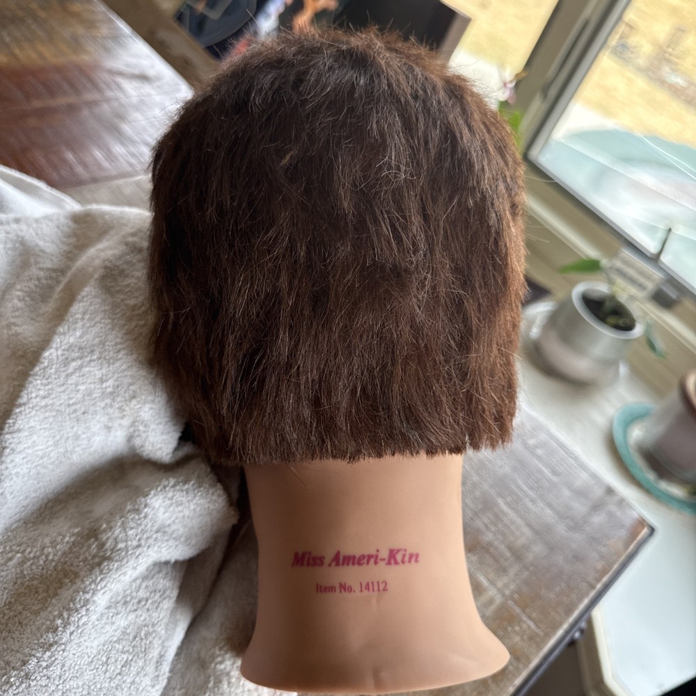 Miss Ameri-Kin Mannequin Head Item 14112 Styling Practice Head Brown Hair