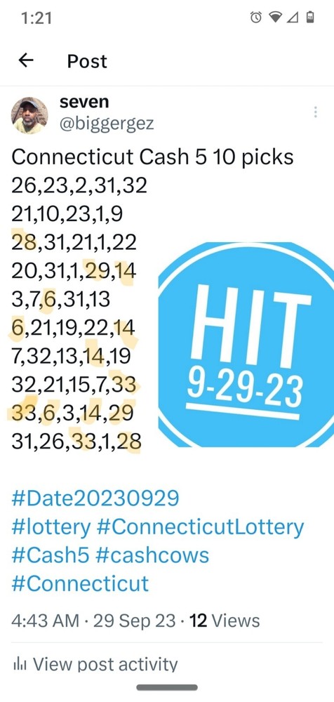 Connecticut Cash 5 Numbers software CD for Windows 7 & 8 & 10