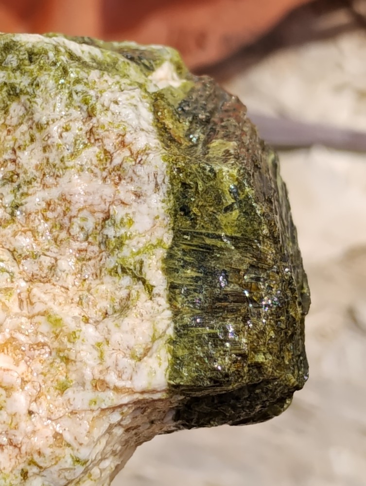 Epidote Specimen Rough Specimen Crystalized