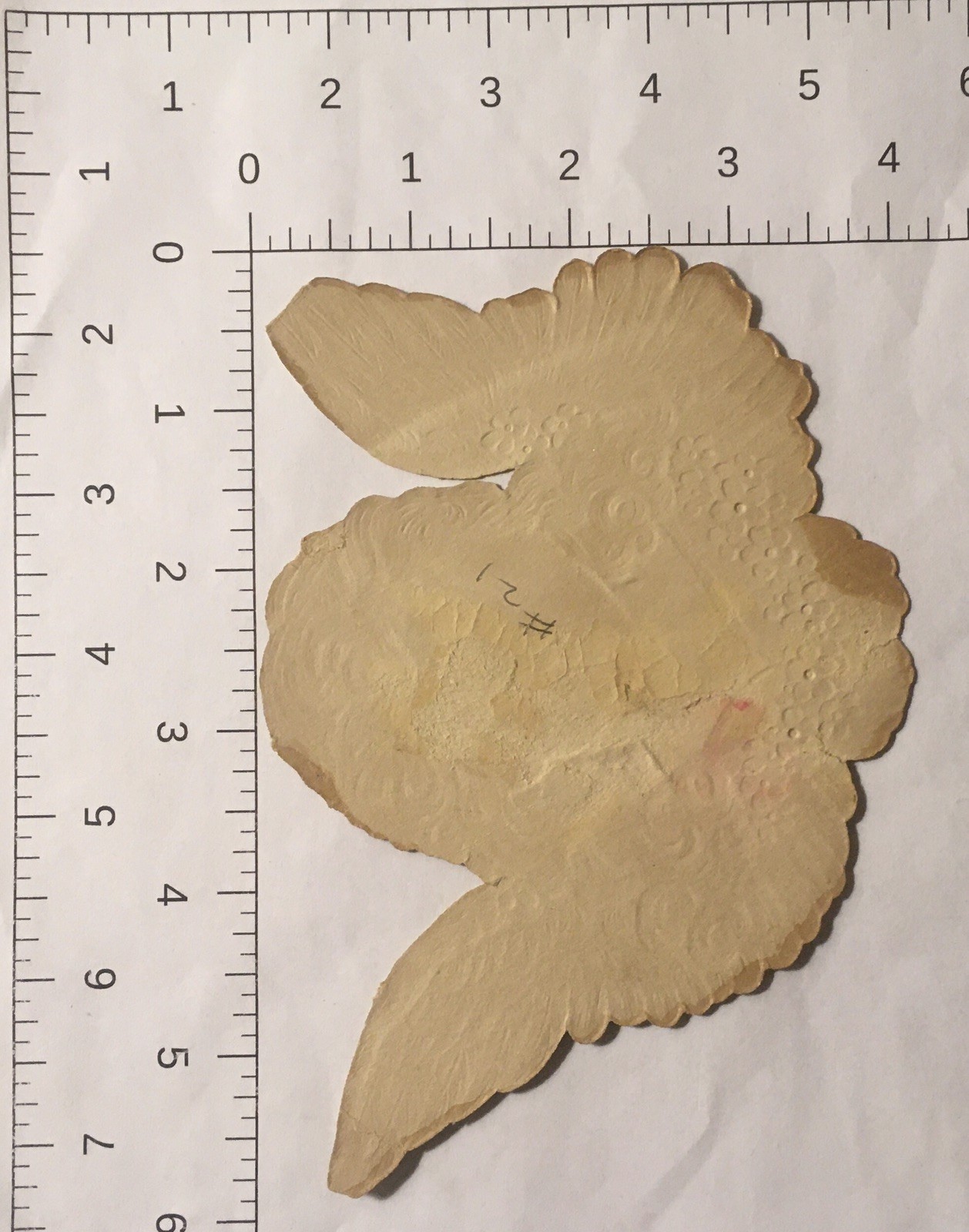 1880s Die Cut Victorian Card Winged Girl