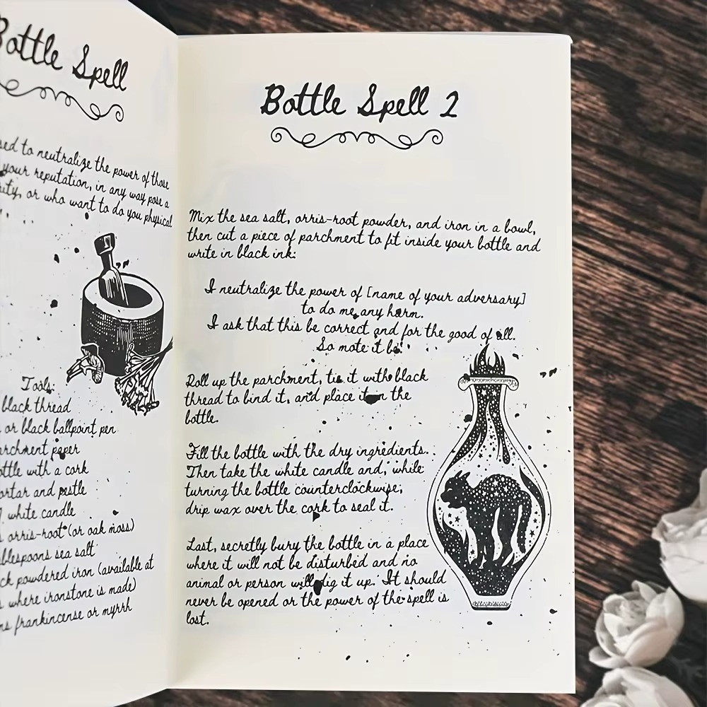 Old Witch Spell Book Spellbook Bundle Spells Witchcraft Magic Witch Wizard