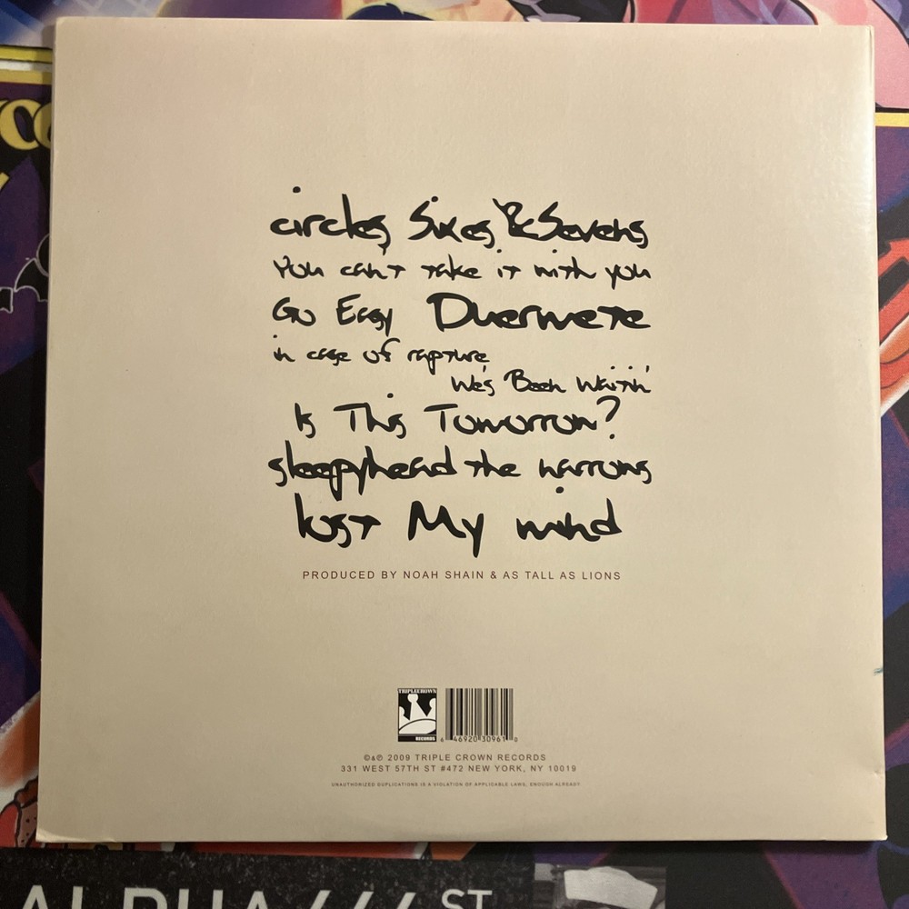 As Tall As Lions signed LP Vinyl You Can't Take it With You 2009