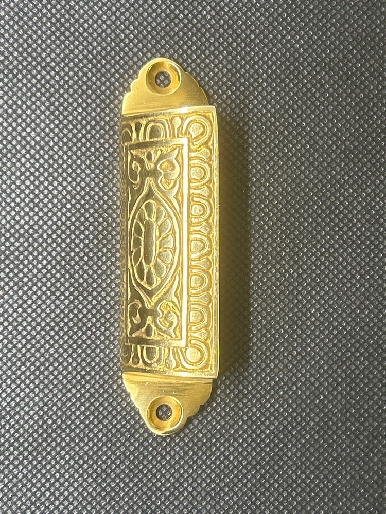 (12 Pack) 3-1/16" Victorian Style Cast Brass Bin Pull Front Mount