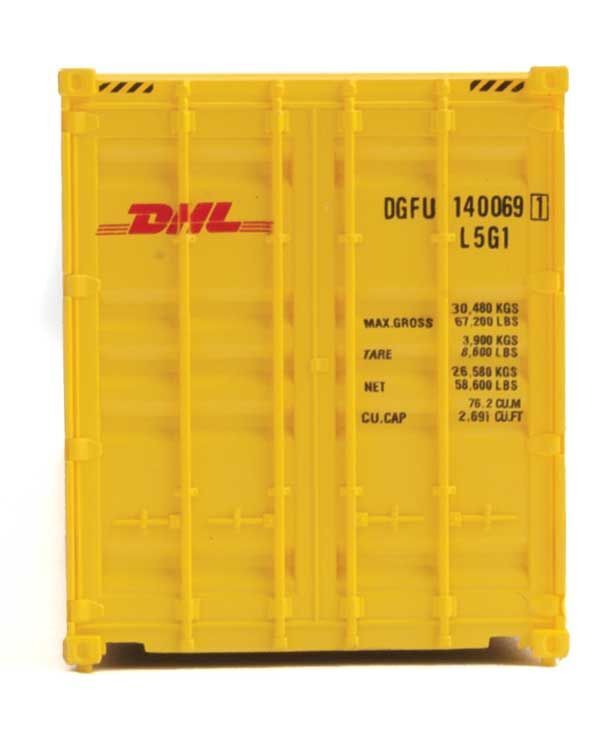 Walthers 40' Hi-Cube Corrugated-Side Container - DHL HO Scale