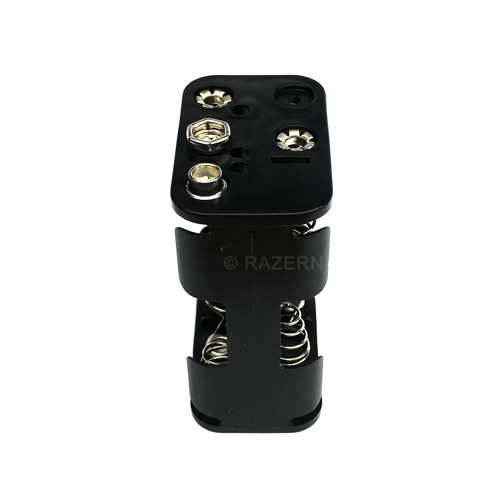 NEW Battery Holder for 6 x AA Cell (9V) with 9 Volt Snap Terminal *USA Seller*