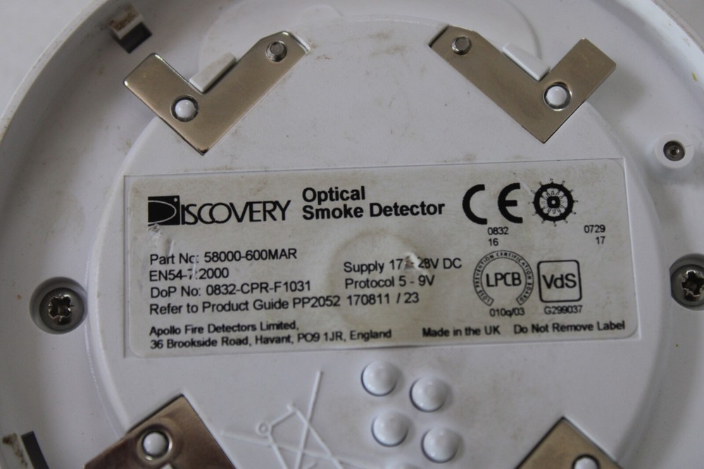 APOLLO Discovery Optical Smoke Detector 58000-600MAR