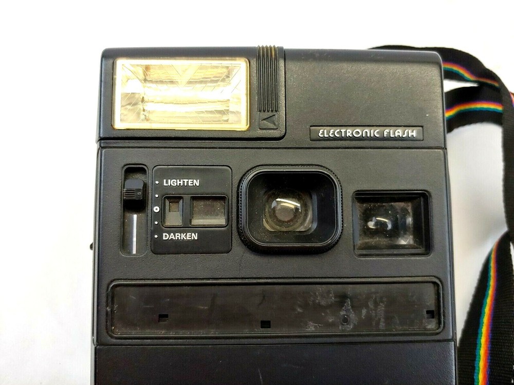 Kodak Colorburst 250 Electronic Flash Instant Camera with Strap (untested)
