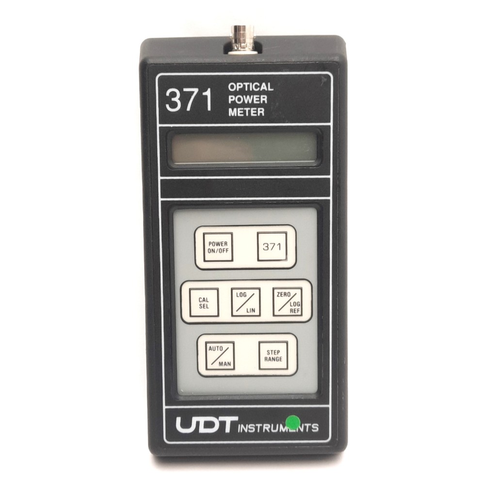 UDT Instruments Model 371 Optical Power Meter, BNC Input 2.5mA Max, 7VDC Supply