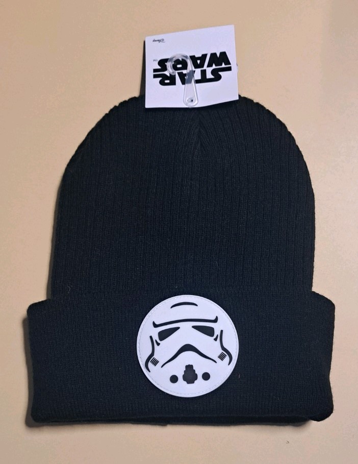 Black Star Wars Stormtrooper Winter Hat Beanie NWT