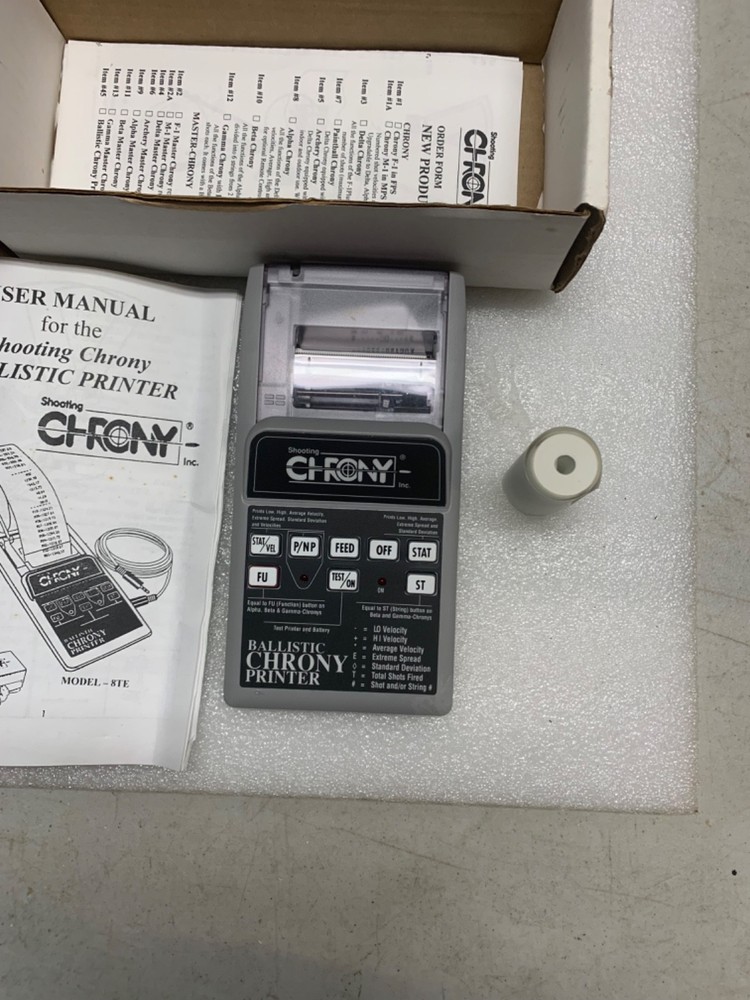 Shooting Chrony Chronograph Ballistic Printer W/ cable