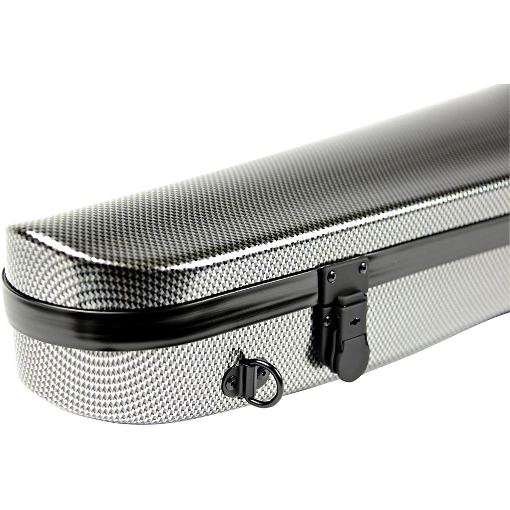 Bam High Tech Contoured Violin Case Silver Carbon