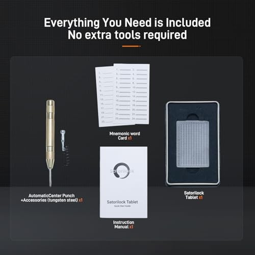 CRYPTO SEED STORAGE – Single-Sided Titanium Tablet TC4 Alloy Crypto