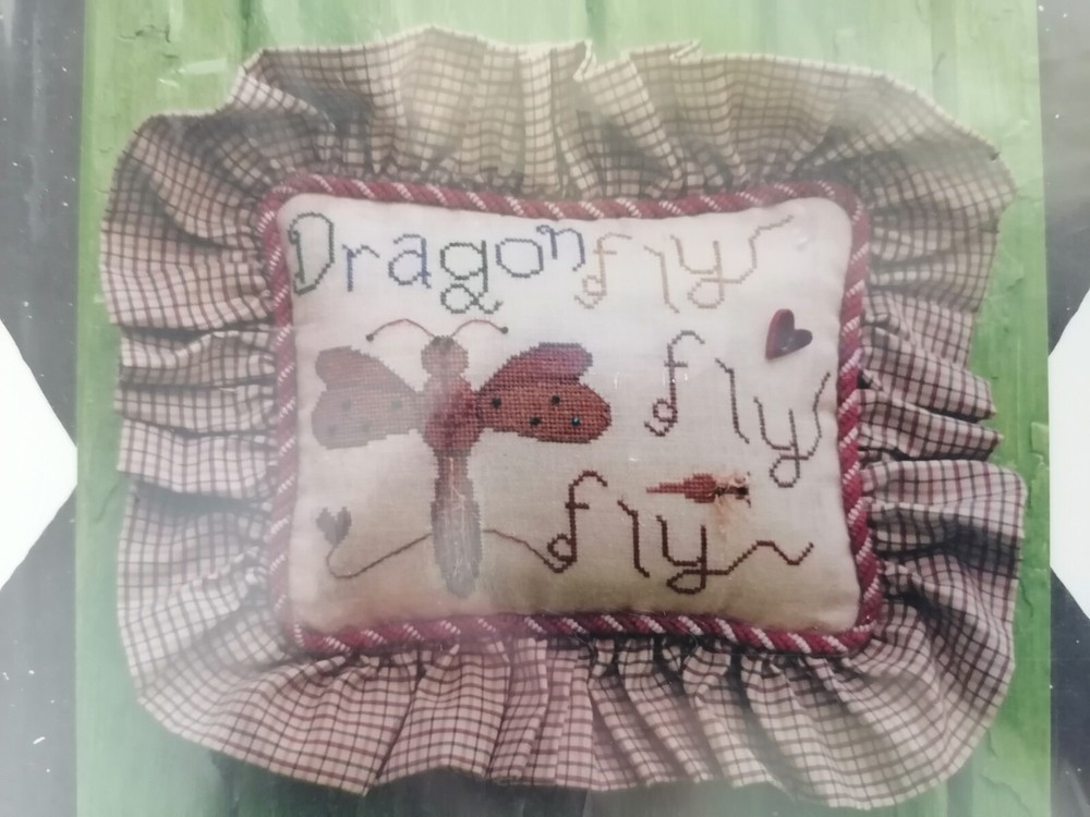 "DRAGONFLY FLY FLY" Cross Stitch Pattern - TRAIL CREEK FARM