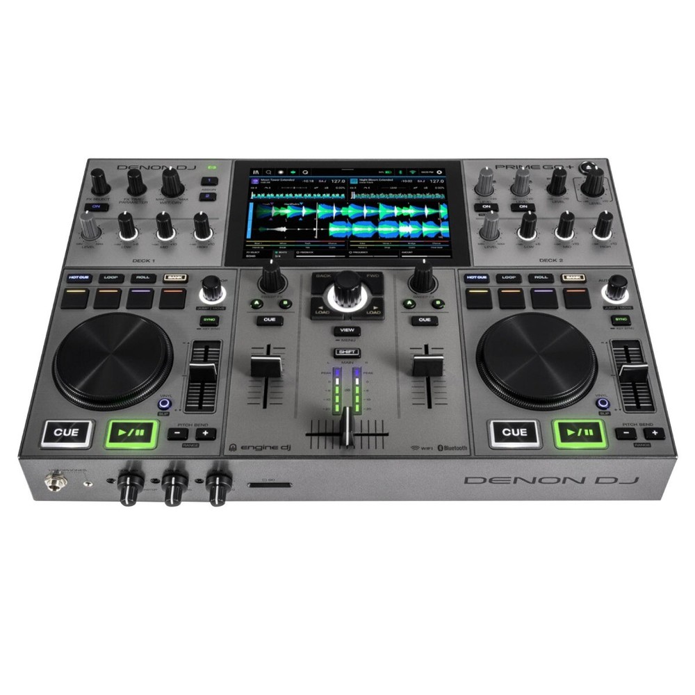Denon PRIME GO+ Portable Battery Powered Standalone DJ Controller w Black Case
