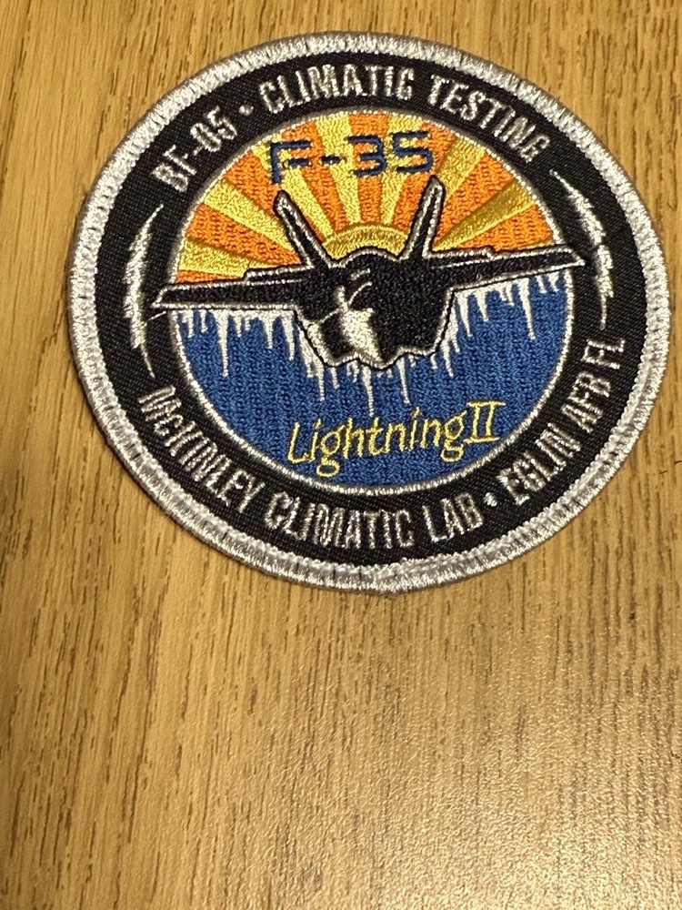 F-35 Lightning Patch BF-05 Climatic Testing  JSF McKinley Climatic Lab Eglin AFB