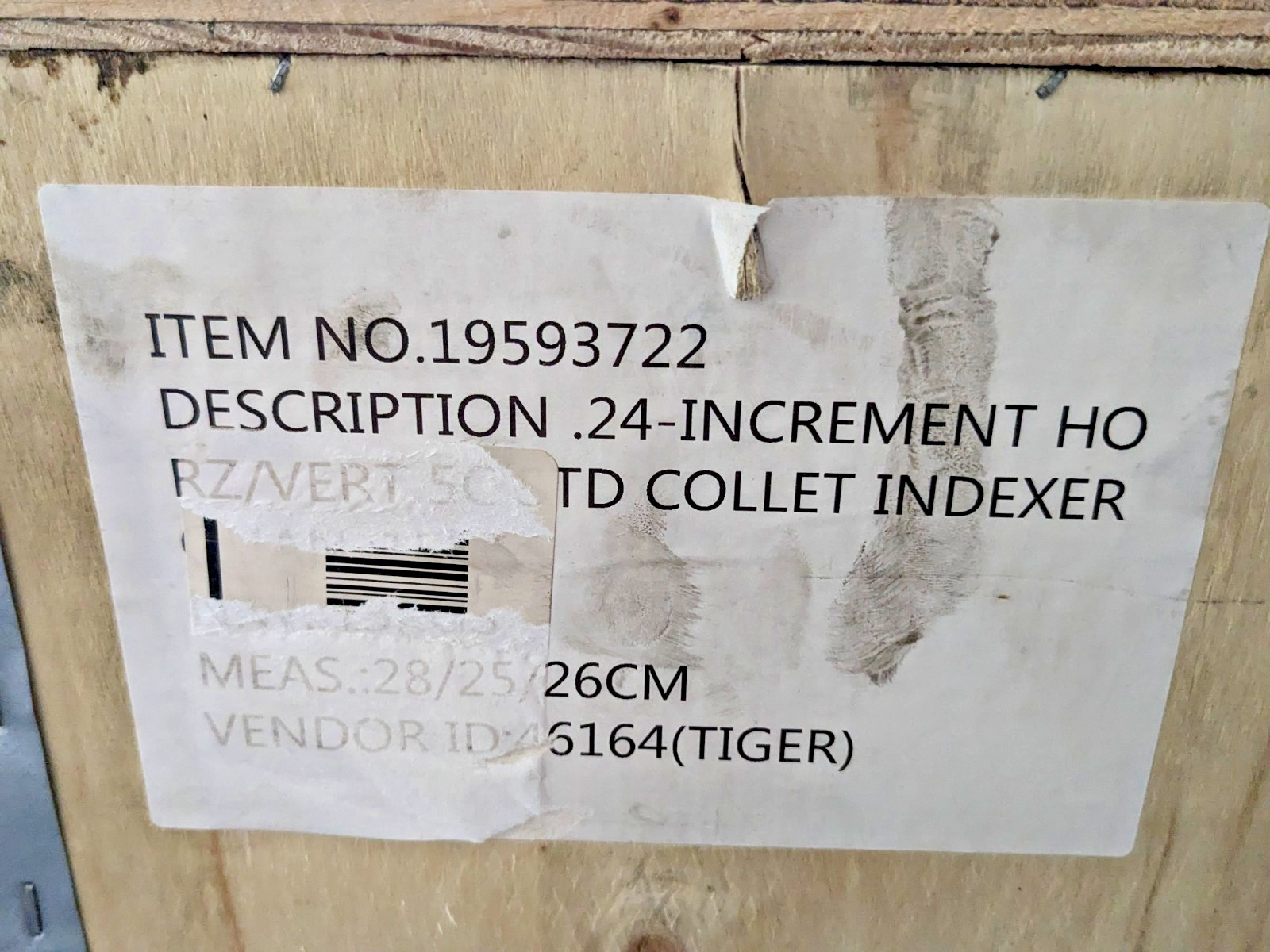 Collet Indexer 24 Increments HORZ/VERT 5C-STD 19593722