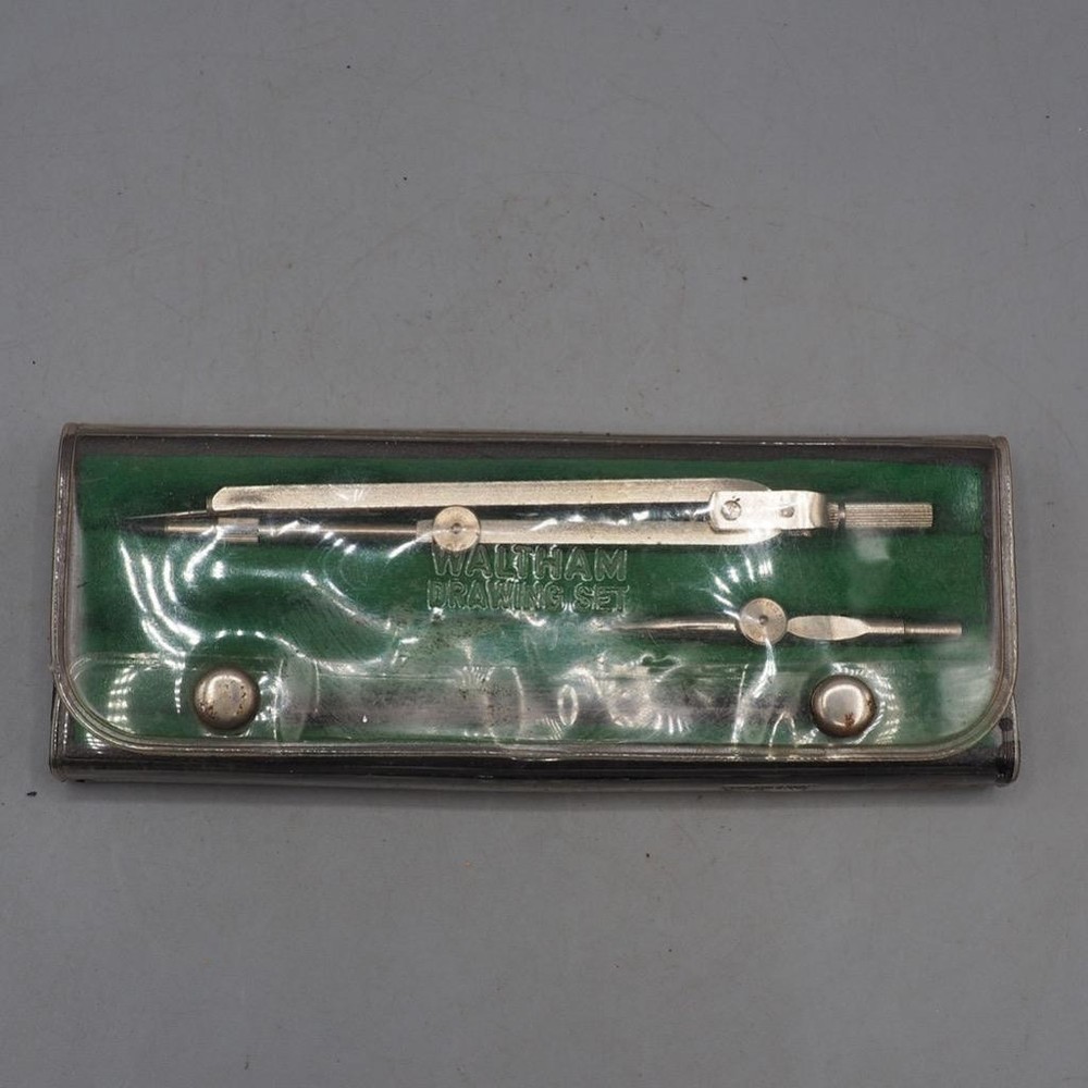 Waltham Drafting Drawing Tool Kit Set Lot