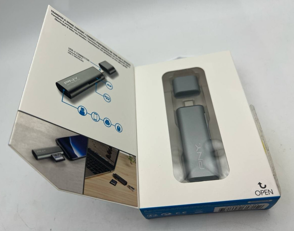 PNY USB-C Micro SD Card Reader Adapter High Speed Universal Compatibility OTG