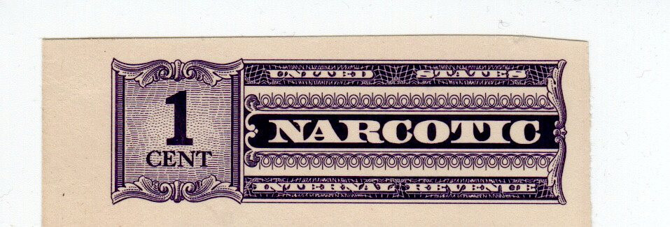 RJA106  Narcotic Stamp  Mint