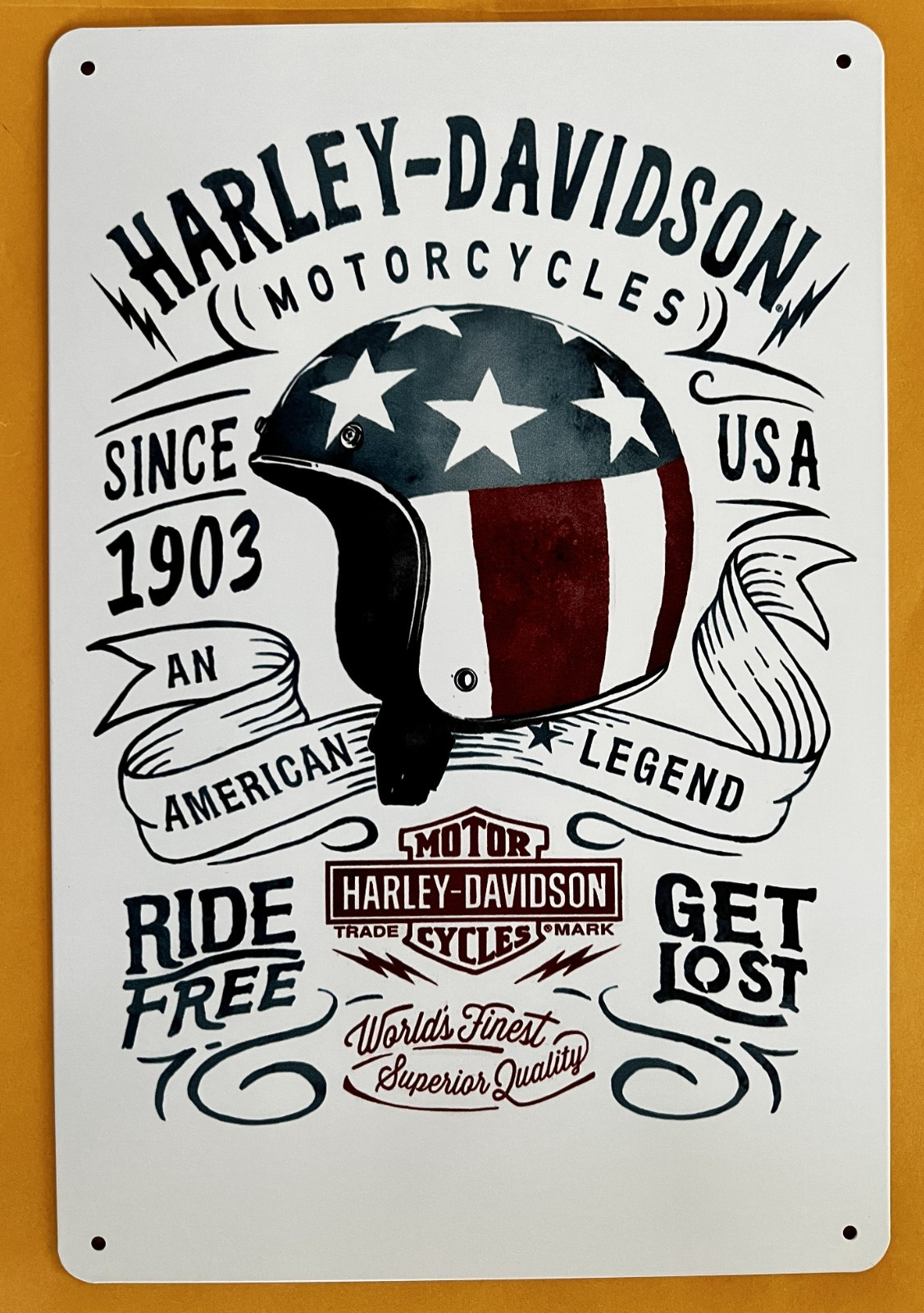 Harley Easy Rider Tin Sign (Pan Knuckle Fat Sportster Twin Soft Hard Tail W51399