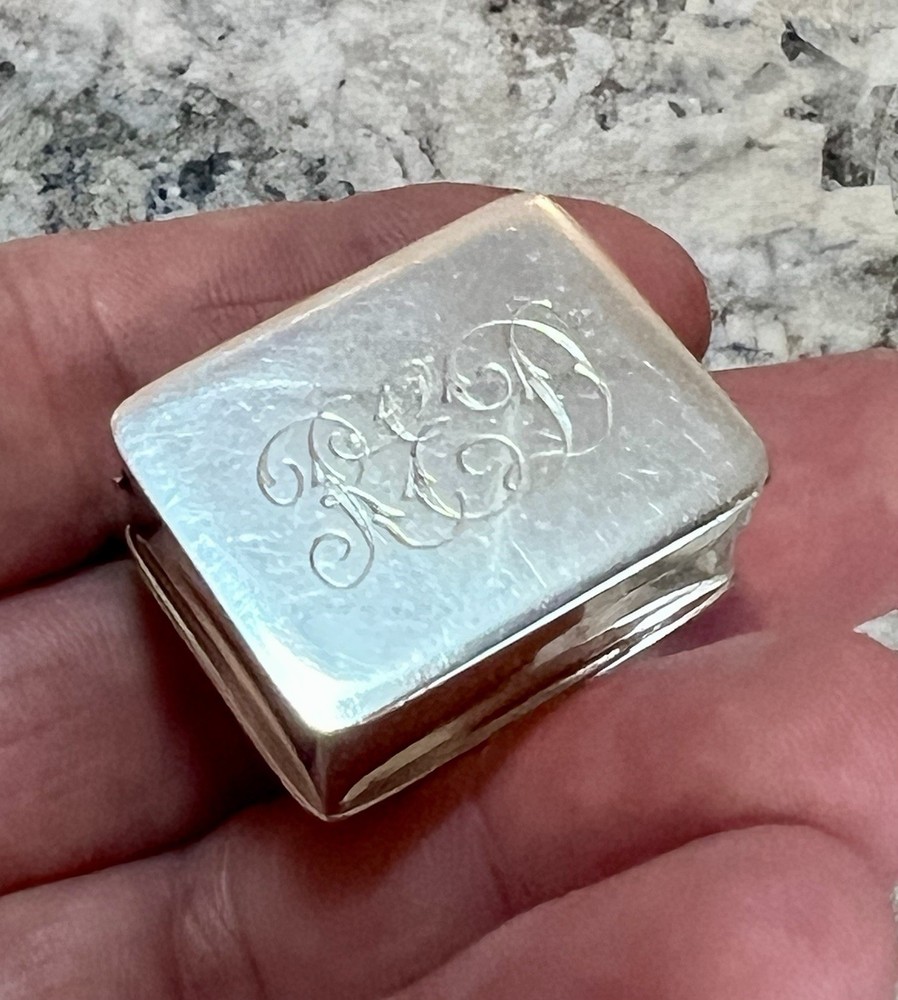 Sterling Silver Volupte USA Pill Box