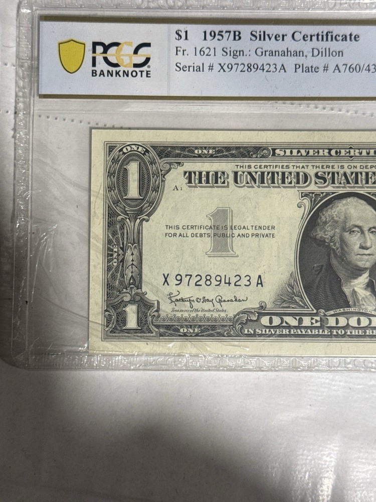 1957B $1 SILVER CERTIFICATE – PCGS 67 PPQ – SUPERB GEM UNC