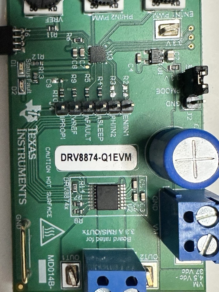 Texas Instruments DRV8874-Q1EVM Evaluation Module.