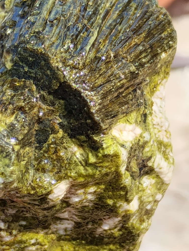 Epidote Specimen Rough Specimen Crystalized