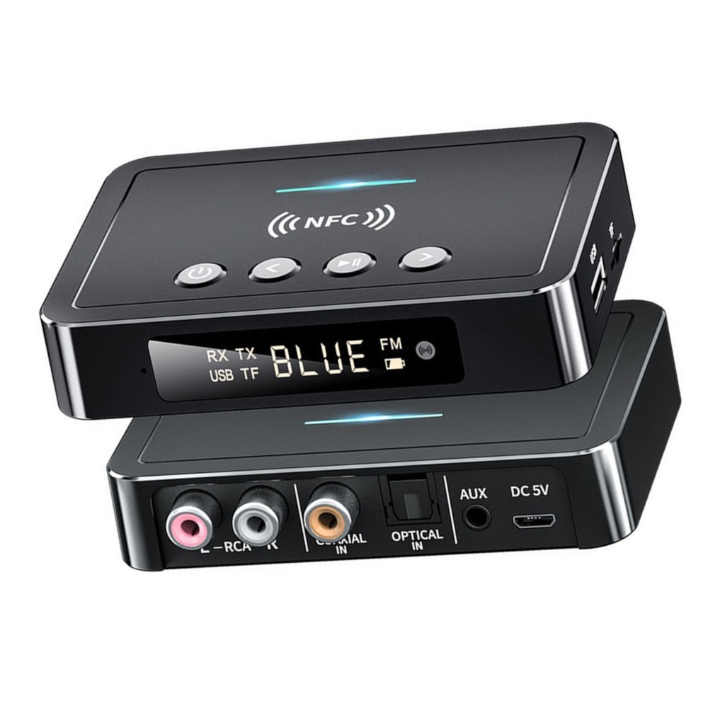 DC 5V Play&Plug AUX/RCA/Optical/Coaxial Bluetooth Receiver Adapter Support NFC