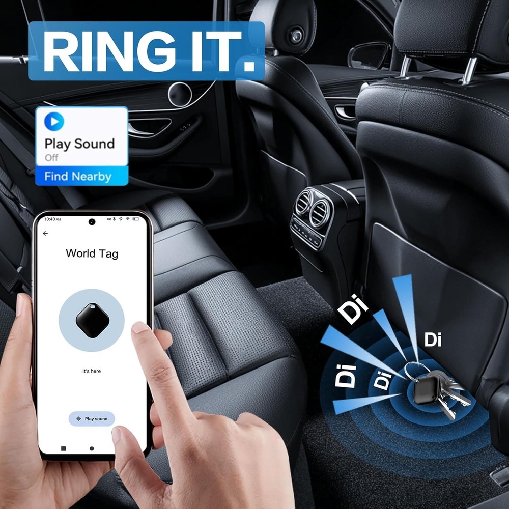 4-Pack Bluetooth Air Tracker Tags for Android - Secure Luggage & Key Finder