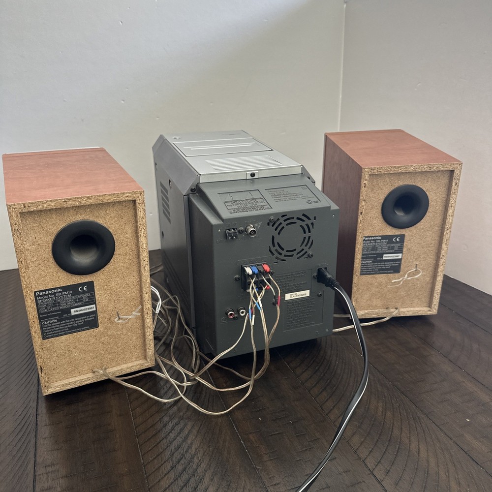Panasonic SA-PM19 CD Stereo Cassette System 5 Disc Changer **READ