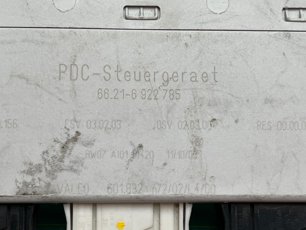 07-10 BMW E60 E66 E70 PDC PARK DISTANCE CONTROL MODULE OEM 6922785